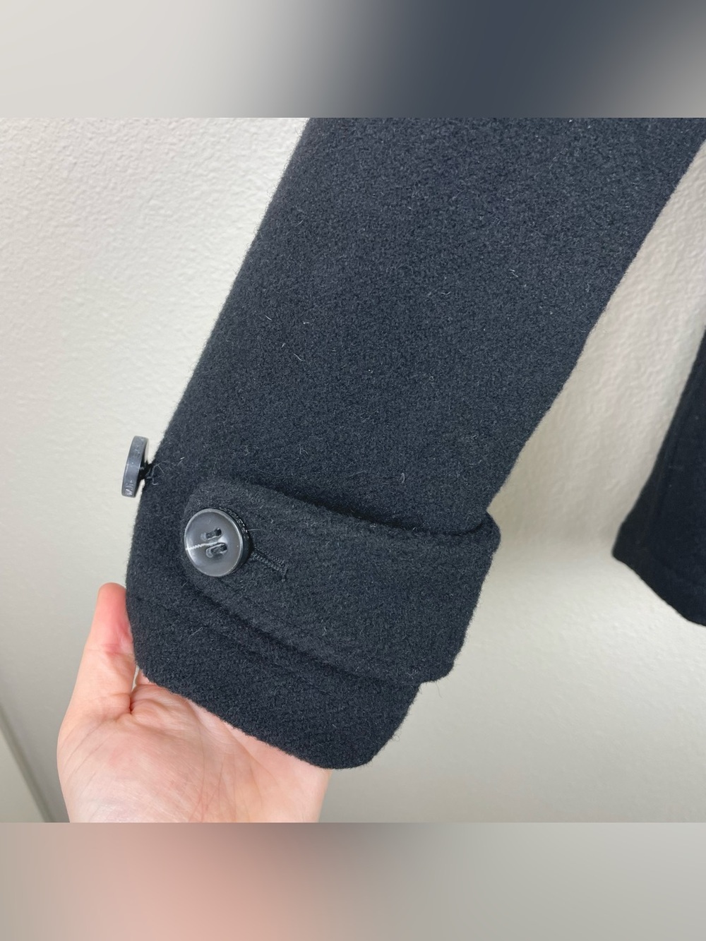 Spiewak & Sons Men's Medium Black Thick Wool Dugan Peacoat Thinsulate Button - Picture 5 of 16